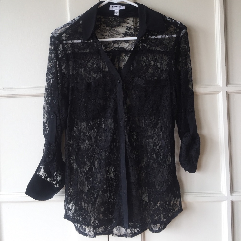 NWOT Express Lace Portofino Top